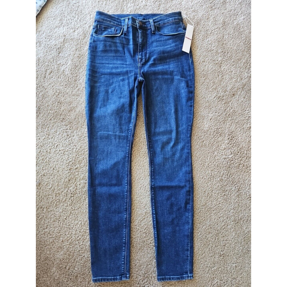 Hudson Blair High Rise Super Skinny Ankle Jeans Women Size 28 Blue